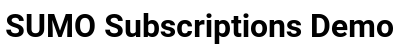 SUMO Subscriptions Demo Logo